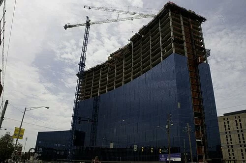 Construction of the JW Marriott Indianapolis Construction of the JW Marriott Indianapolis